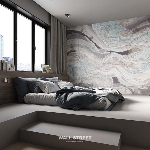 Фотообои в интерьере артикул Waves 6, ВОЛНЫ / WAVES, Wall street