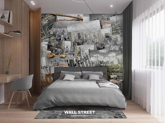 Фотообои в интерьере артикул Urban 41, URBAN, Wall street