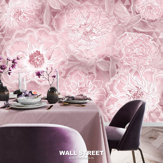 Фотообои в интерьере артикул Florescence 4, РАСЦВЕТ / FLORESCENCE, Wall street
